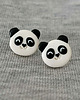 kolczyki z masy plastycznej Małe słodkie Kolczyki misie panda