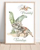 obrazy i plakaty do pokoju dziecięcego Dinozaur Triceratops - Plakat do Pokoju Dziecka