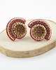 kolczyki swarovski Kolczyki Swarovski Wachlarze red&gold