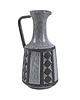 wazony Wazon ceramiczny szary, duński design, lata 70, produkcja: Frank Keramik