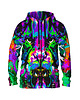 bluzy męskie Męska Bluza Expres Zamek DR.CROW Lew Tiger