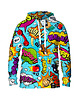 bluza z kapturem damska Damska Bluza z kapturem DR.CROW Komiks Blue