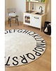 dywany Dywan Bawełniany ABC Natural Black Ø150 cm Lorena Canals