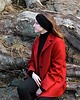 opaski do włosów Lekka czarna elegancka opaska z wełny merino