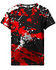 t-shirty dla dziewczynki T-shirt Girl DR.CROW Marble Black Red