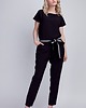 kombinezony damskie Kombinezon z paskiem, KB102 czarny