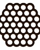 dekoracje - na ścianę Panel drewniany heksagon na ścianę Drewniane panele ścienne heksagon 3D
