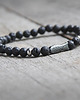 biżuteria męska Męska bransoletka :: fish & BLACK LAVA