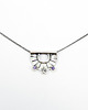 chokery Tiny pendant three dots amethyst