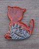 magnesy Ceramiczny magnes kot czerwony