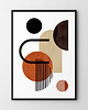 plakaty Plakat Beżowa geometria