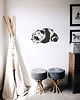 dekoracje - na ścianę TAPETA 3D GEOMETRYCZNA DREWNIANA ze sklejki PANDA
