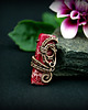 broszki Jaspis cesarski broszka wire wrapping