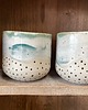 kubki Ceramiczna czarka Groszki
