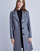 płaszcze damskie Szary klasyczny płaszcz polanka
