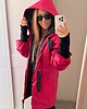 kurtki damskie Parka SNOW Magenta