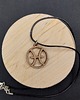 wisiory Naszyjnik wisiorek drewniany ZNAK ZODIAKU RYBY