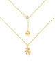 chokery Pozłacany choker pancerka ze znakiem zodiaku Baran