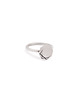 pierścionki srebrne LABEL/ satin SILVER RING