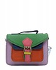 torby na ramię Torebka damska skórzana listonoszka kolorowa rączka regulowany pasek OLIVKA