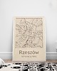 obrazy Mapa z ulicami RZESZÓW Obraz drewniany na ścianę