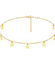 chokery Naszyjnik choker z gwiazdkami złocony