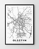 plakaty Plakat Mapa Olsztyn
