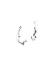 kolczyki srebrne Kolczyki srebrne WAVES Semicircle / silver earrings
