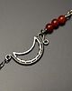 bransoletki wire wrapping Bransoletka karneol wire wrapping księżyc lunula
