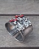 bransoletki wire wrapping Małe maki - bransoletka regulowana