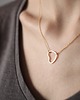 złote naszyjniki 16k Gold Plated Open Heart Necklace