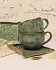 filiżanki Filiżanka  ceramiczna ze spodkiem Prowansja