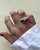 pierścionki elastyczne Pierścionek Pearl Orbit Rose