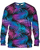 bluza bez kaptura damska Bluza Bez Kaptura Damska DR.CROW Palmy Fiolet