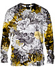 bluzy męskie Bluza Bez Kaptura Męska DR.CROW Skull in Flower