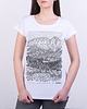 t-shirt damskie Koszulka damska TATRY GIEWONT biała