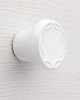 gałki do mebli Ceramiczna gałka do mebli biała, wz.5, ręcznie robiona