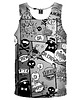t-shirty męskie DR.CROW Bokserka Męska Komiks Black
