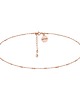 chokery Choker łańcuszkowy z różowego złota