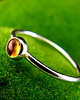 pierścionki srebrne Pierścień Drobinek - Cytryn Srebro 4mm