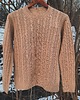 swetry damskie  Sweter z kaszmiru 100% karmelowy warkocz kaszmirowy sweter