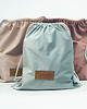 torebki, worki i plecaki dziecięce Workoplecak, plecak worek welurowy personalizowany - rozmiar S