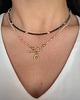 chokery Zestaw Naszyjników - Choker Spinel+ Cyrkonia Szampańska