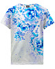 t-shirty dla chłopców T-shirt Boy DR.CROW Beautiful Flowers Blue