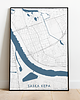 plakaty Mapa plakat - Saska Kępa - różne kolory