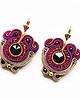 kolczyki soutache Sutaszowe kolczyki BORDEAUX _ EXPRESS