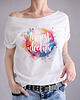 t-shirt damskie Tak jest idealnie Biały Oversize