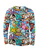 bluzy męskie Koszulka Longsleeve Męska DR.CROW Cartoon