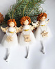 ozdoby choinkowe Aniołki na choinkę, zawieszki świąteczne. Box 3 sztuki