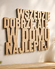 napisy dekoracyjne i tabliczki Wszędzie dobrze, ale w domu najlepiej - napis
